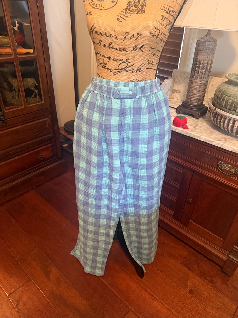 Intimately by FREE PEOPLE Plaid pj bottoms